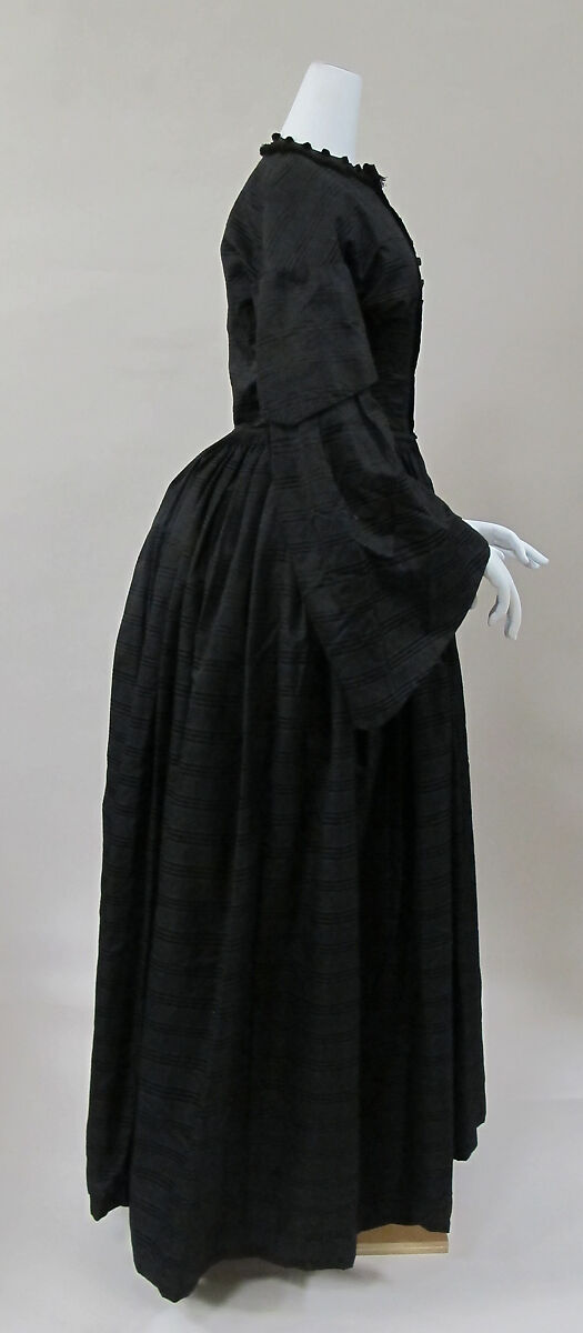 Mourning dress, silk, American