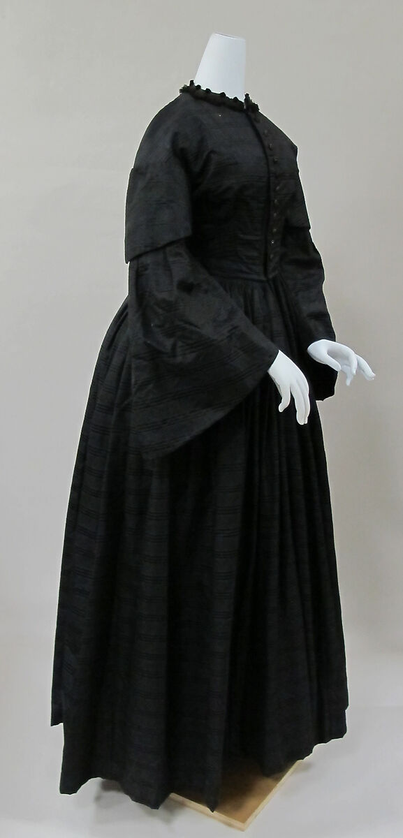 Mourning dress, silk, American