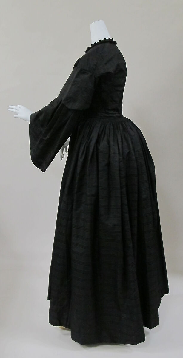 Mourning dress, silk, American