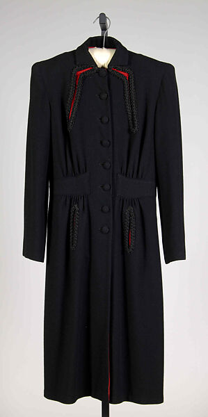 Coat, Attributed to Miss Louise Barnes Gallagher, Wool, American 