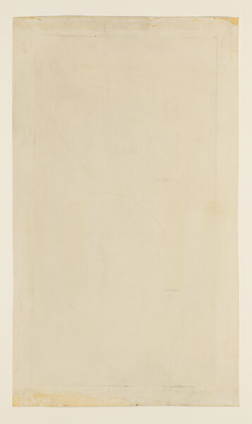 Design for wall and ceiling elevation, Louis C. Tiffany (American, New York 1848–1933 New York), Watercolor, brown ink, and graphite on paper, American
