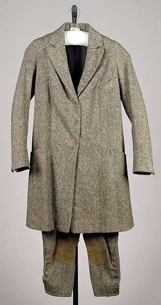 Riding Habit, Saks &amp; Company (American, 1902–1924), Wool, leather, American 