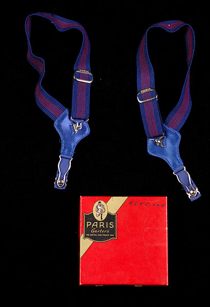 Garters, A. Stein &amp; Company, Synthetic, cotton, metal, American