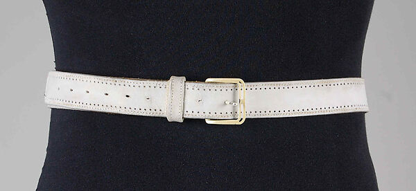 Belt, Leather, metal, American 