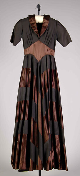 Evening dress, Elizabeth Hawes (American, Ridgewood, New Jersey 1903–1971 New York), Cotton, American 
