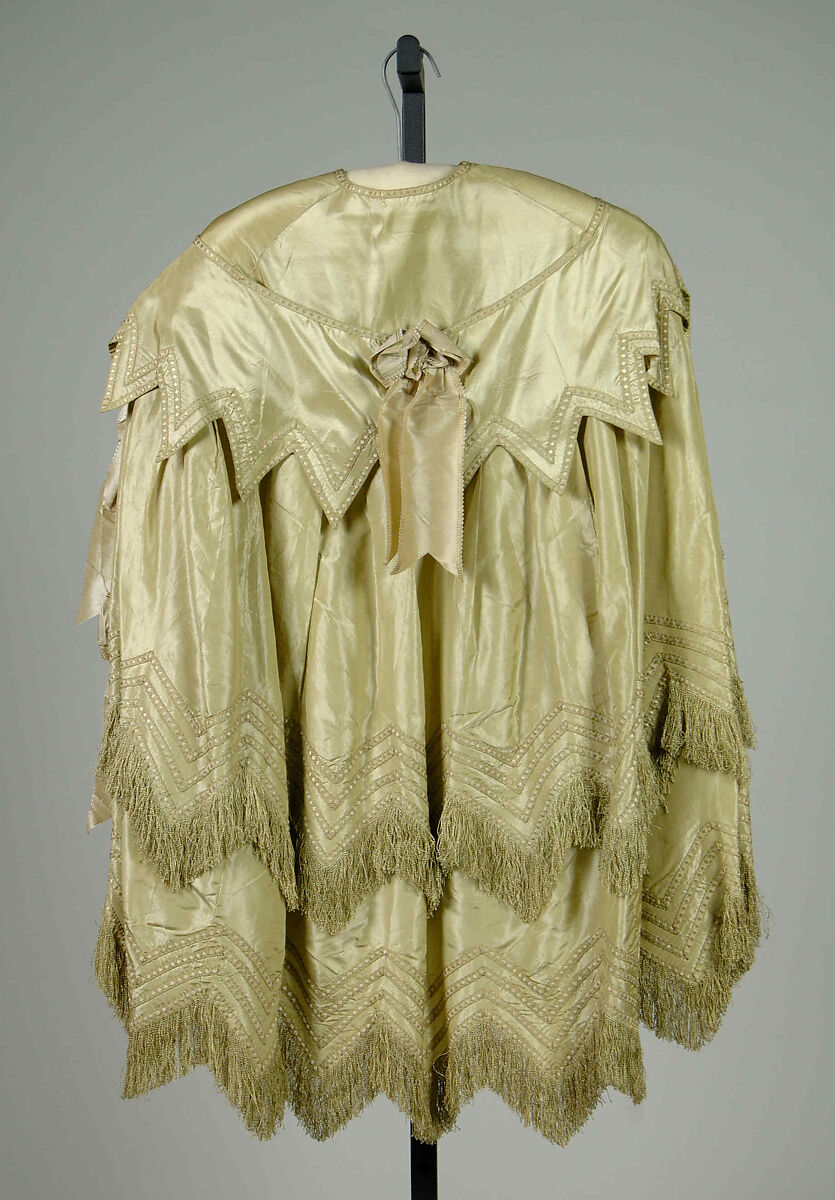 Evening cape, Silk, American