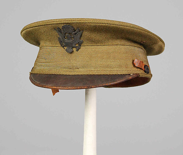 Military uniform, (a) Franklin Simon &amp; Co. (American, founded 1902), Wool, leather, cotton, American