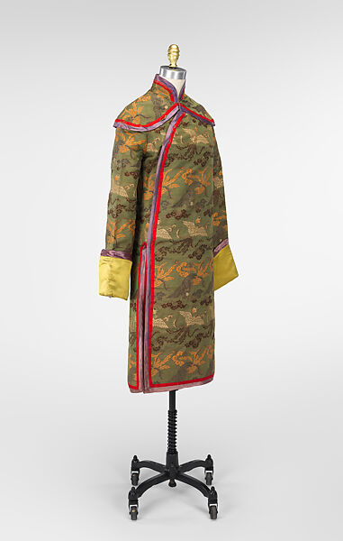 Evening coat, Augusto, Ltd., Silk, paper, metallic, British