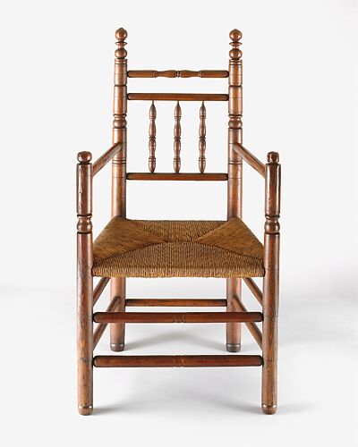 Spindle-back armchair