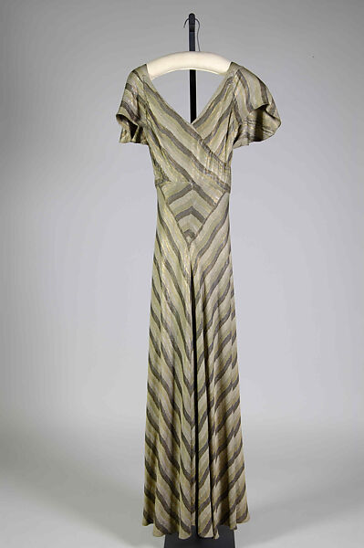 Evening dress, Hawes Incorporated (American, 1928–40; 1947–48), Silk, metallic, American 