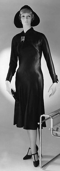 Evening dress, Attributed to House of Lanvin (French, founded 1889), Silk, French