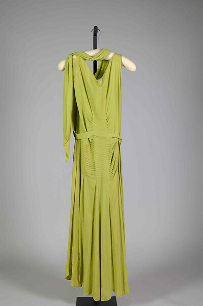 Evening dress, House of Lanvin (French, founded 1889), Silk, French 