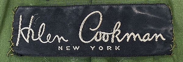 Evening suit, Mrs. Helen Cookman (American, 1894–1973), Wool, American