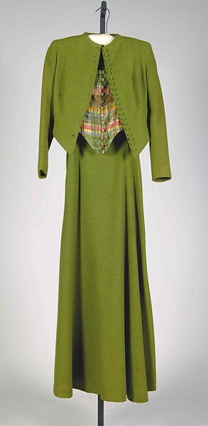 Evening suit, Mrs. Helen Cookman (American, 1894–1973), Wool, American 