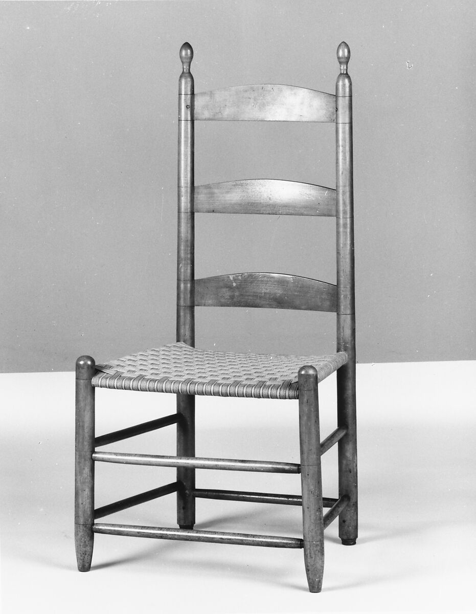 Side Chair, United Society of Believers in Christ’s Second Appearing (“Shakers”) (American, active ca. 1750–present), Maple, beech, American, Shaker 