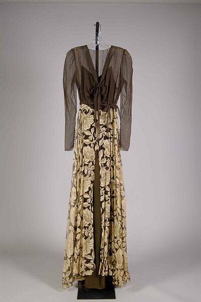 Evening dress, Bergdorf Goodman (American, founded 1899), Silk, American 