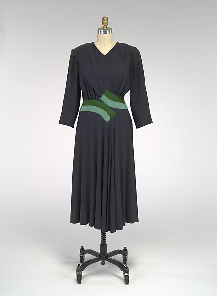 Dress, Elizabeth Hawes (American, Ridgewood, New Jersey 1903–1971 New York), Silk, American 