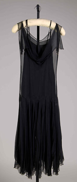 Evening dress, Silk, American 