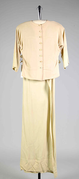 Evening dress, Clare Potter (American, 1892–1974), Silk, American 