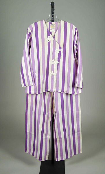 Pajamas, Arnold Constable &amp; Company (American), Cotton, silk, American 