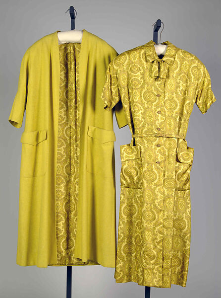 Ensemble, Vera Maxwell (American, 1901–1995), Silk, wool, American 