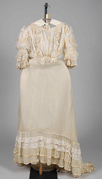 Evening dress, Jacques Doucet (French, Paris 1853–1929 Paris), Silk, French 