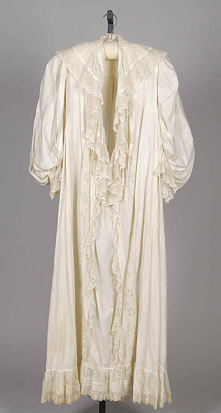 Wedding Nightgown, Linen, American 