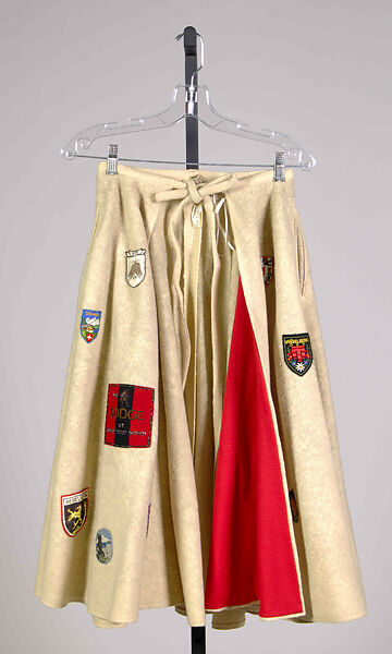 Skirt, Vera Maxwell (American, 1901–1995), Wool, American 