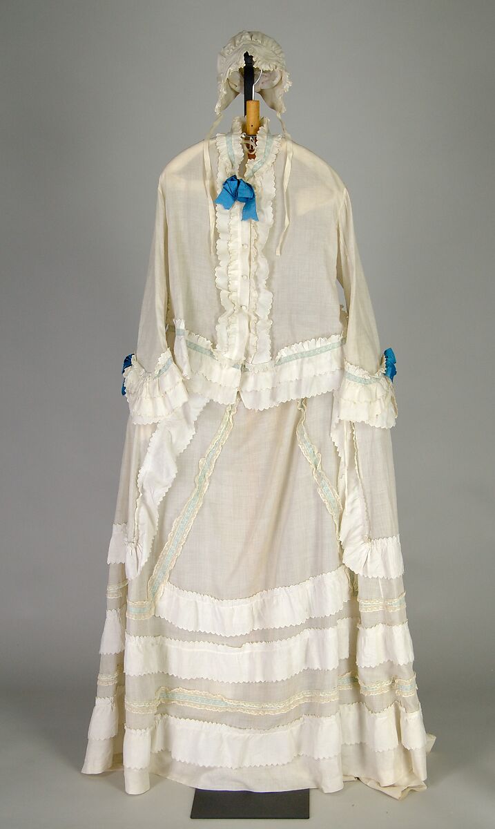 Morning dress, Linen, French