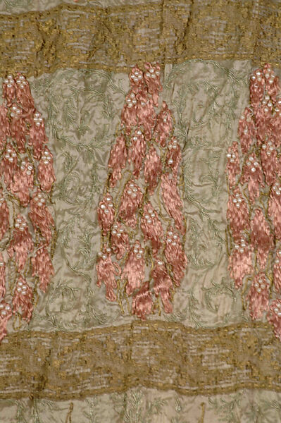 Evening dress, Callot Soeurs (French, active 1895–1937), Silk, metallic, pearl beads, linen, French