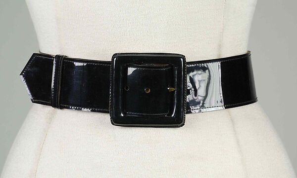 Belt, Leather, probably American