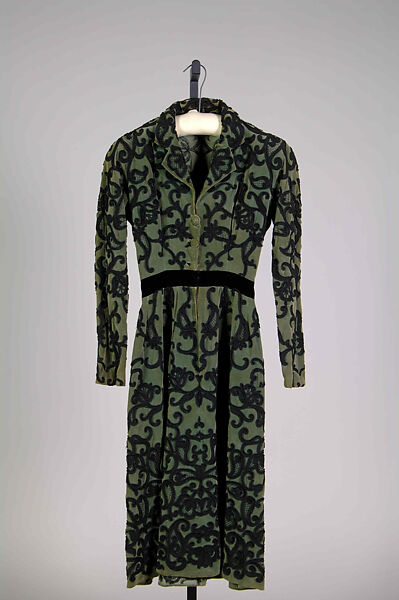 Cocktail dress, House of Balenciaga (French, founded 1937), Silk, French 
