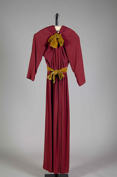 Evening dress, Madame Grès (Germaine Émilie Krebs) (French, Paris 1903–1993 Var region), Silk, French 