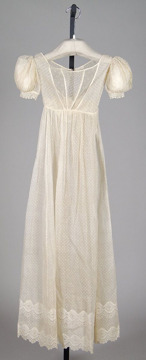 Evening dress, Cotton, American 