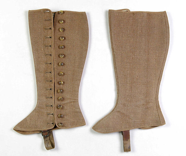 Gaiters, Thomas, Cotton, British 