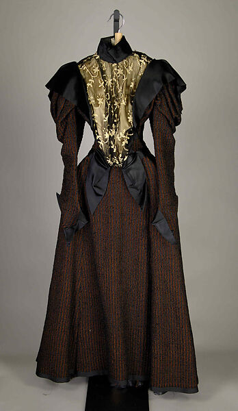 Afternoon dress, Suydam, Wool, silk, American 