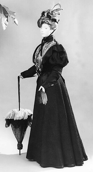 Afternoon dress, Suydam, Wool, silk, American