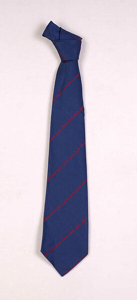 Necktie, J. C. D&#39;Ahetze, Silk, French 