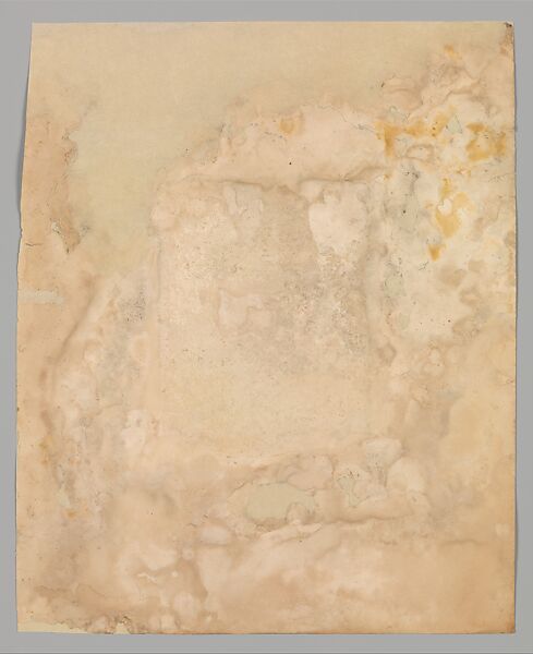 Design for mausoleum window, Louis C. Tiffany (American, New York 1848–1933 New York), Watercolor on paper, American
