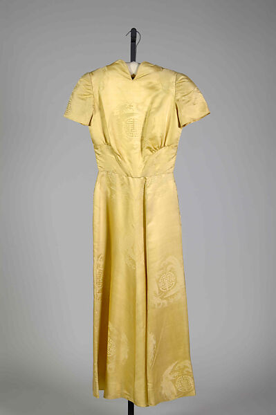 Dinner dress, Mainbocher (French and American, founded 1930), Silk, American 