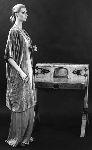 "Delphos", Fortuny (Italian, founded 1906), Silk, glass, Italian