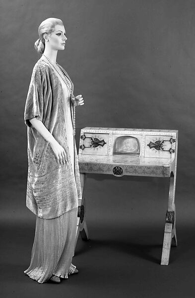 "Delphos", Fortuny (Italian, founded 1906), Silk, glass, Italian