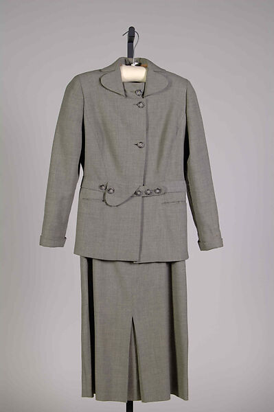 Suit, Gilbert Adrian (American, Naugatuck, Connecticut 1903–1959 Hollywood, California), Wool, American 