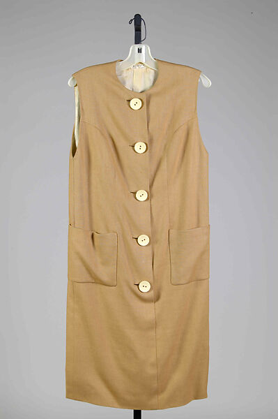 Dress, Norman Norell (American, Noblesville, Indiana 1900–1972 New York), Linen, American 