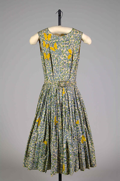 Dress, Norman Norell (American, Noblesville, Indiana 1900–1972 New York), Cotton, silk, American 