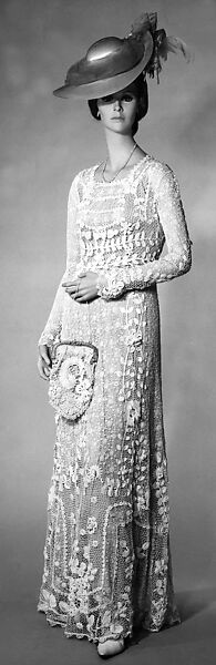 Afternoon dress, Cotton, American