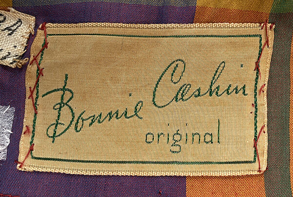 Playsuit, Bonnie Cashin (American, Oakland, California 1908–2000 New York), Silk, wood, leather, American