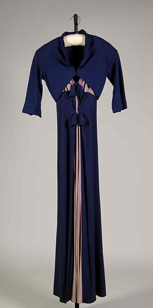 Evening ensemble, Hattie Carnegie (American (born Austria), Vienna 1889–1956 New York), Silk, American 