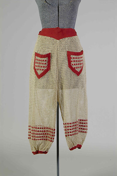 Beachwear, Carolyn Schnurer (American, born New York, 1908–1998 Palm Beach, Florida), Cotton, wool (possibly), American 