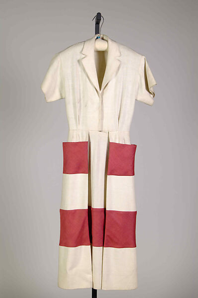 Dress, Probably Carolyn Schnurer (American, born New York, 1908–1998 Palm Beach, Florida), Linen, American 